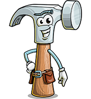 Hammer Cartoon Character