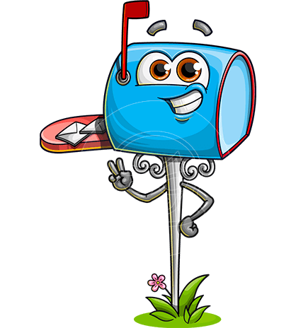 Mailbox Cartoon Character