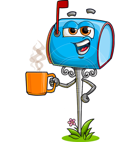 Mailbox Cartoon Character