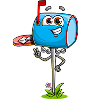 Mailbox Cartoon Character