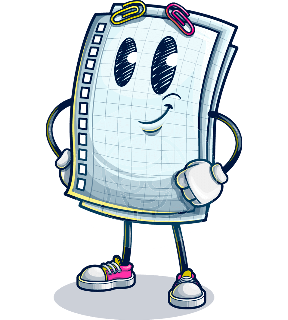 Paper Cartoon Character