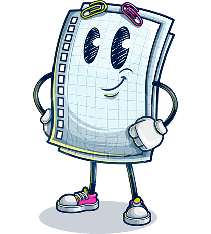 Paper Cartoon Character