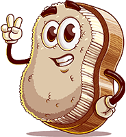 Scrub Brush Cartoon Character