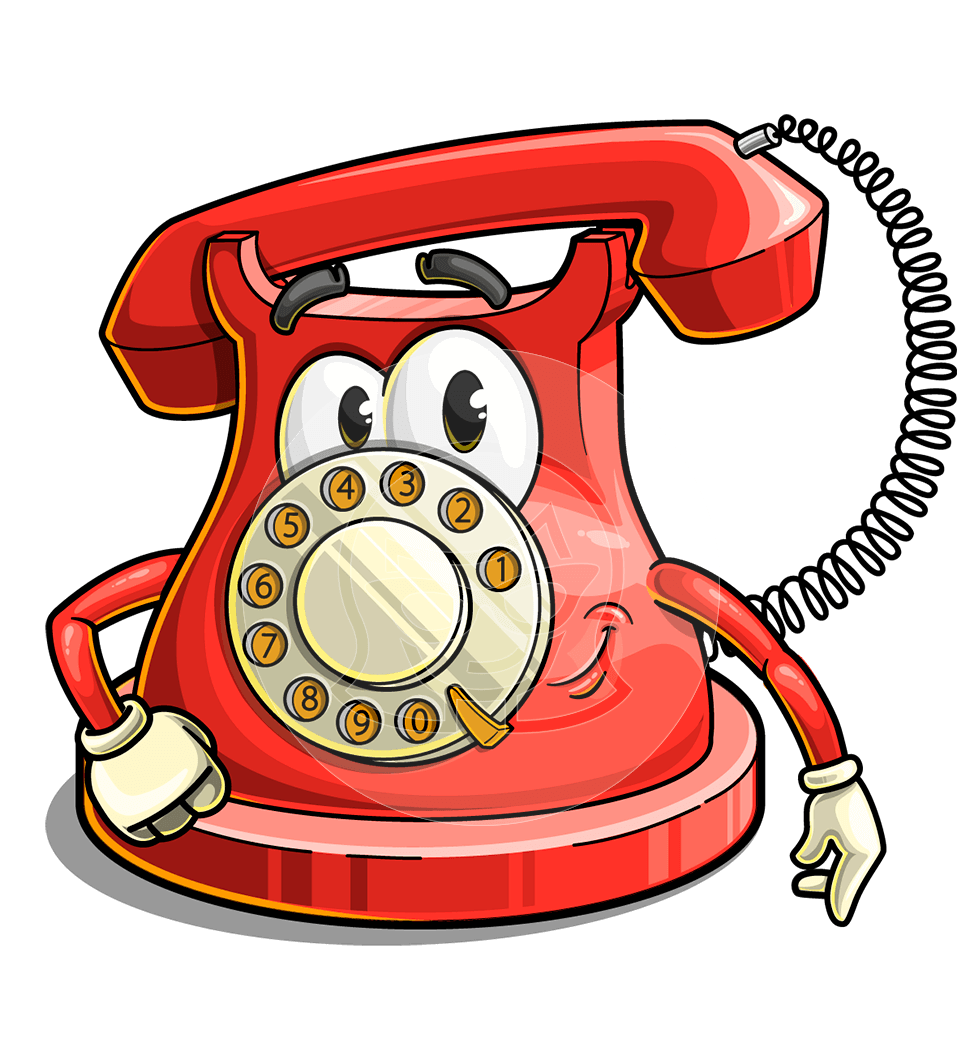Telephone Cartoon Character