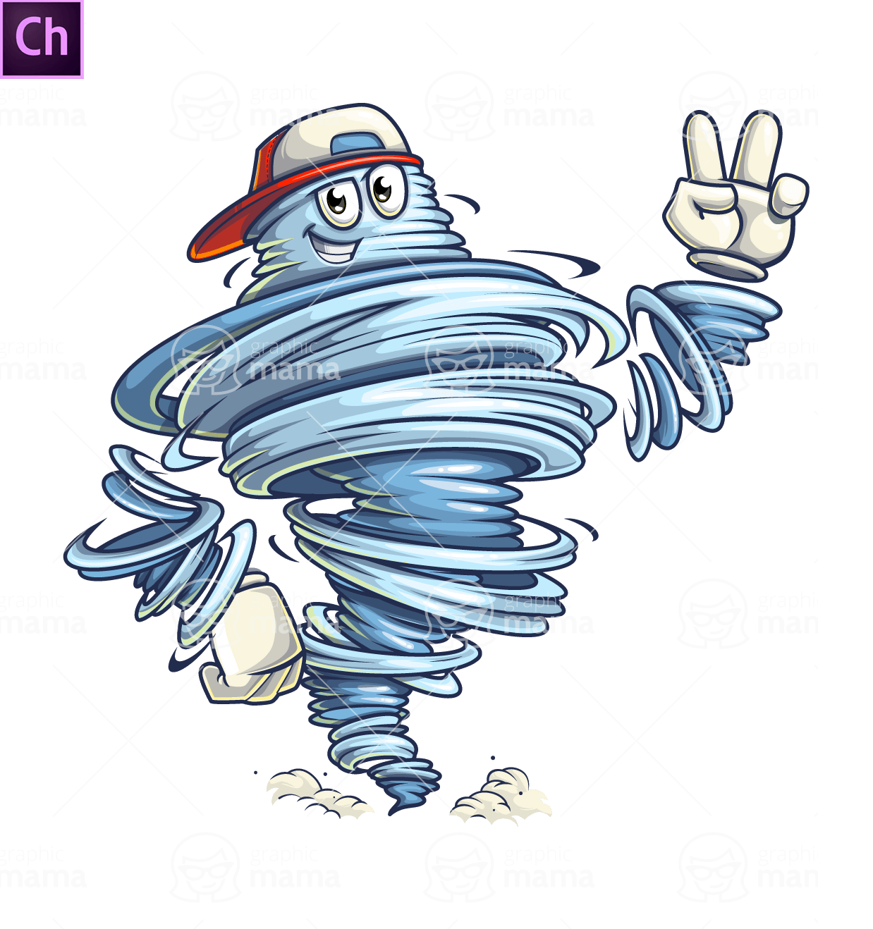 Tornado Dude Character Animator Puppet