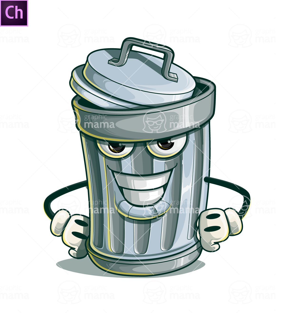 Trash Can Character Animator Puppet