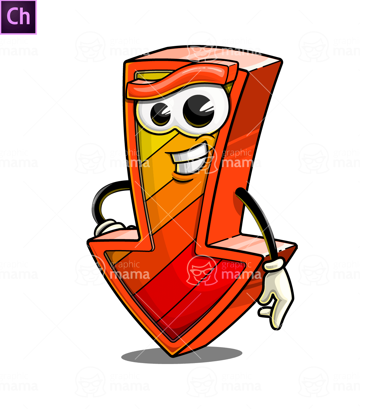 Down Arrow Character Animator Puppet