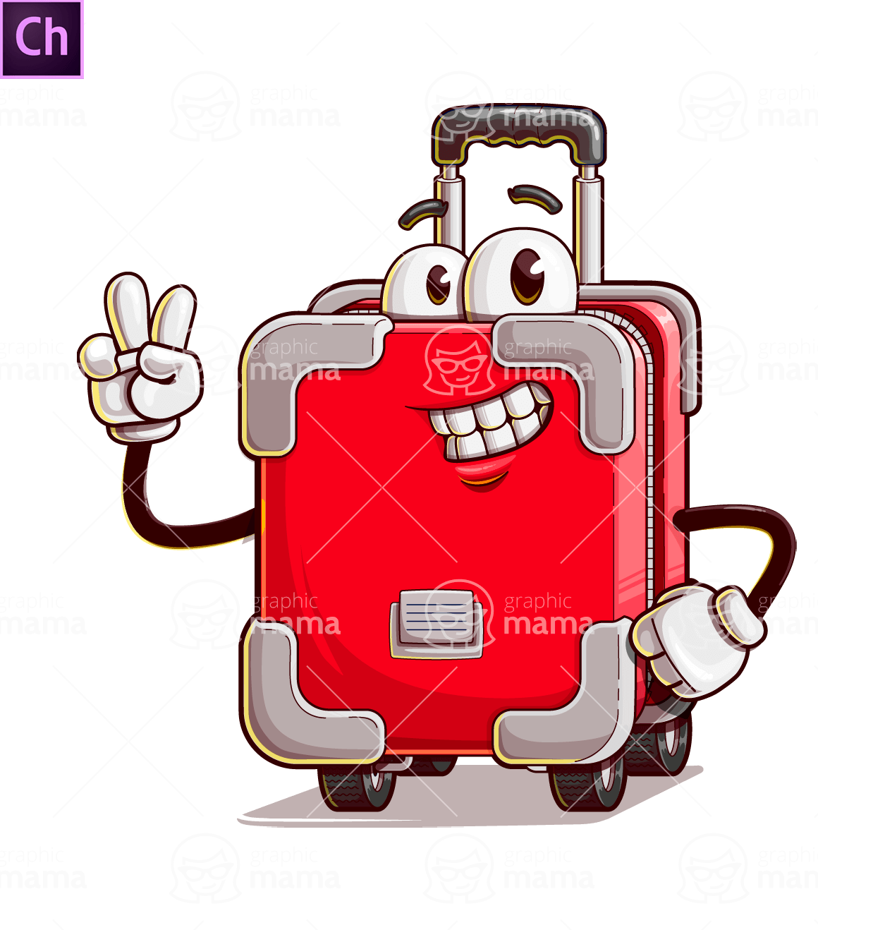 Suitcase Character Animator Puppet