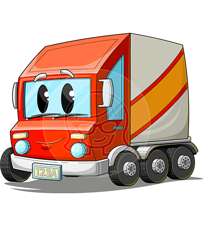 Truck Cartoon Character