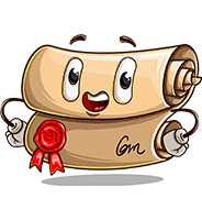 Cute Diploma Cartoon Character