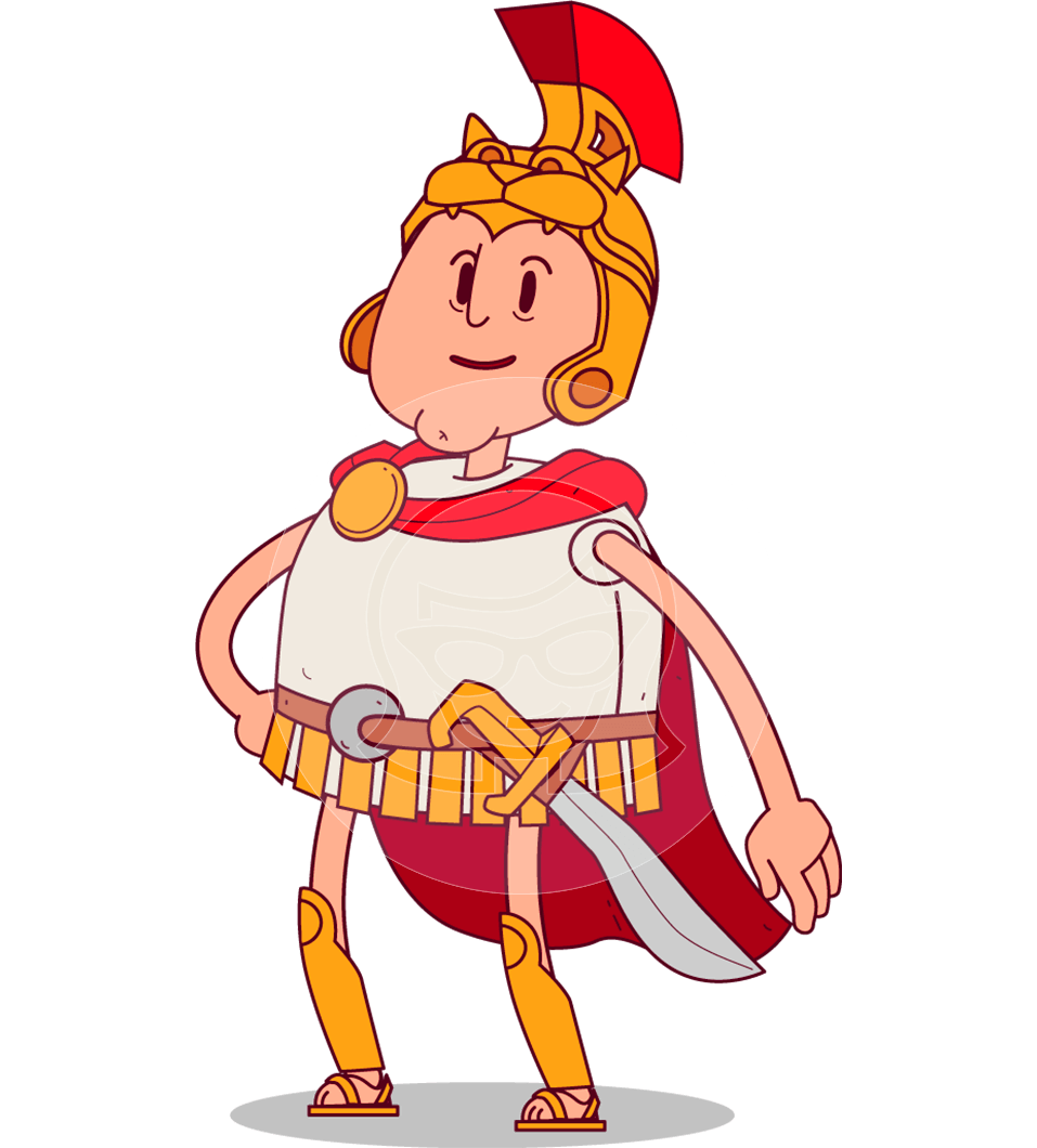Alexander the Great Cartoon Character