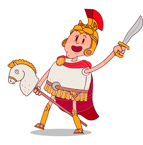 Alexander the Great Cartoon Character