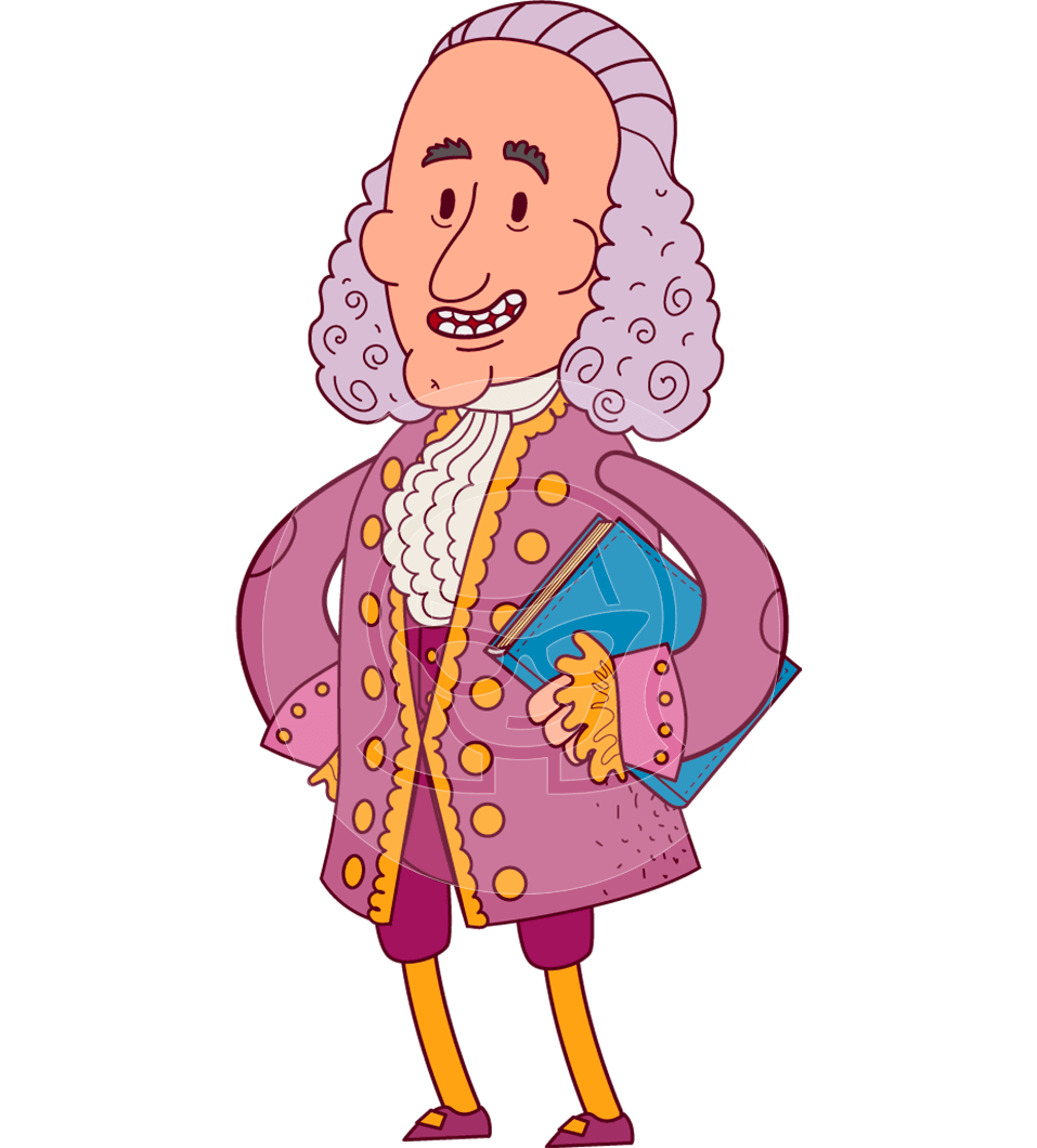 Voltaire Cartoon Character