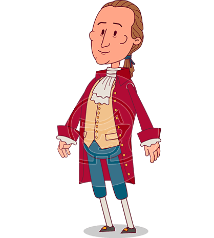 Thomas Jefferson Cartoon Character