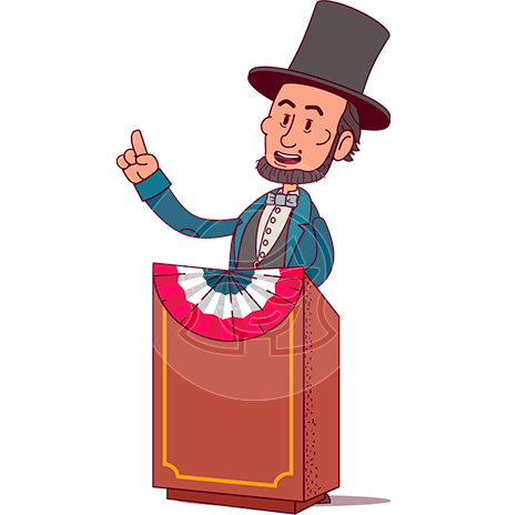 Abraham Lincoln Cartoon Character