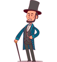 Abraham Lincoln Cartoon Character