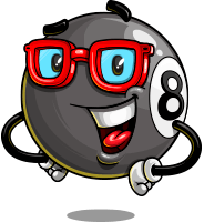 Eight Ball Cartoon Character