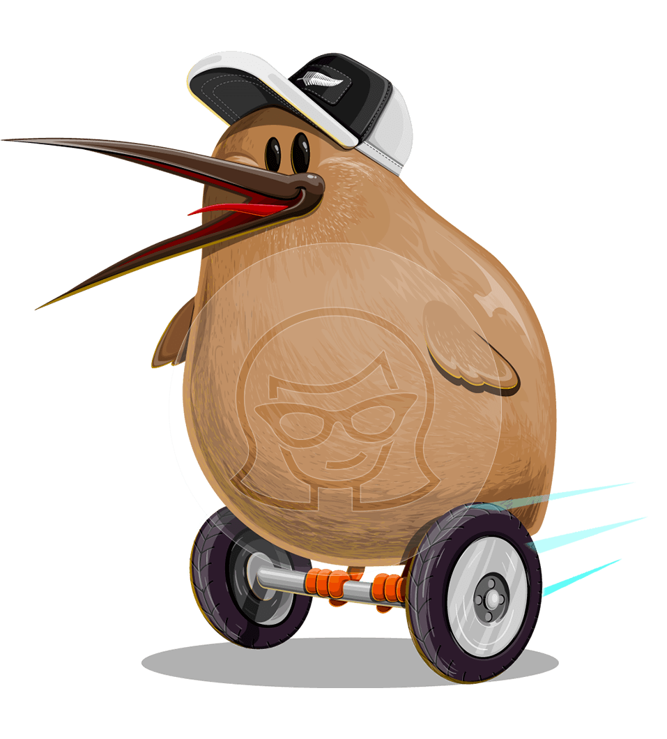 Kiwi Bird Cartoon Character