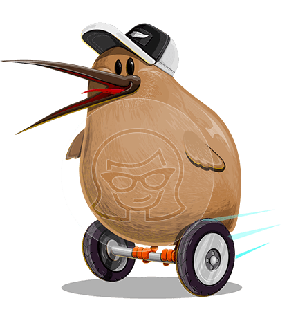 Kiwi Bird Cartoon Character