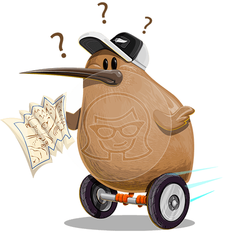 Kiwi Bird Cartoon Character