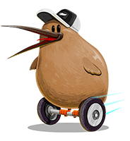 Kiwi Bird Cartoon Character
