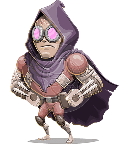 Super Villain Cartoon Character