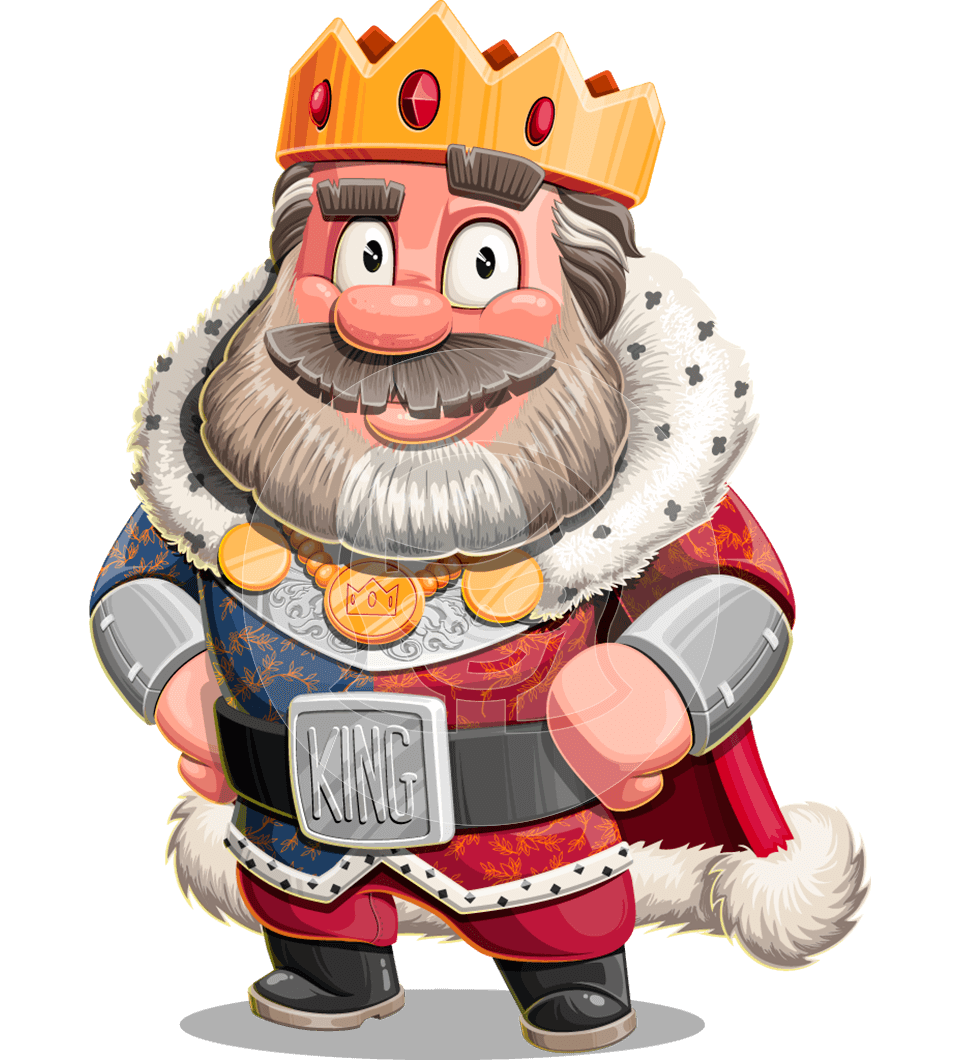 Funny King Cartoon Character